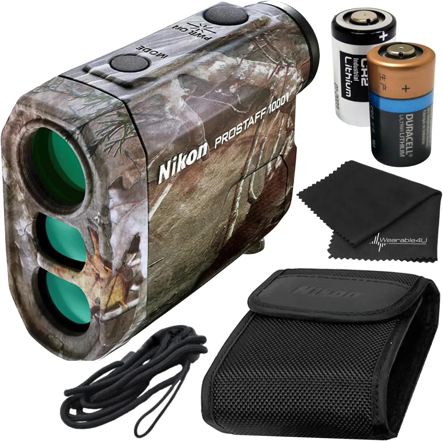 Laser Rangefinder PROSTAFF 1000i TrueTimber Kanati - Camo with Wearable4U Bundle