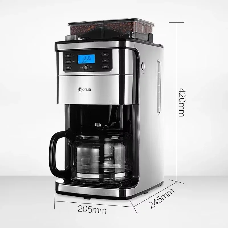 Automatic Espresso Machine Household Coffee Machine 20bar Extraction Concentration Optional Automatic Grinding 220V