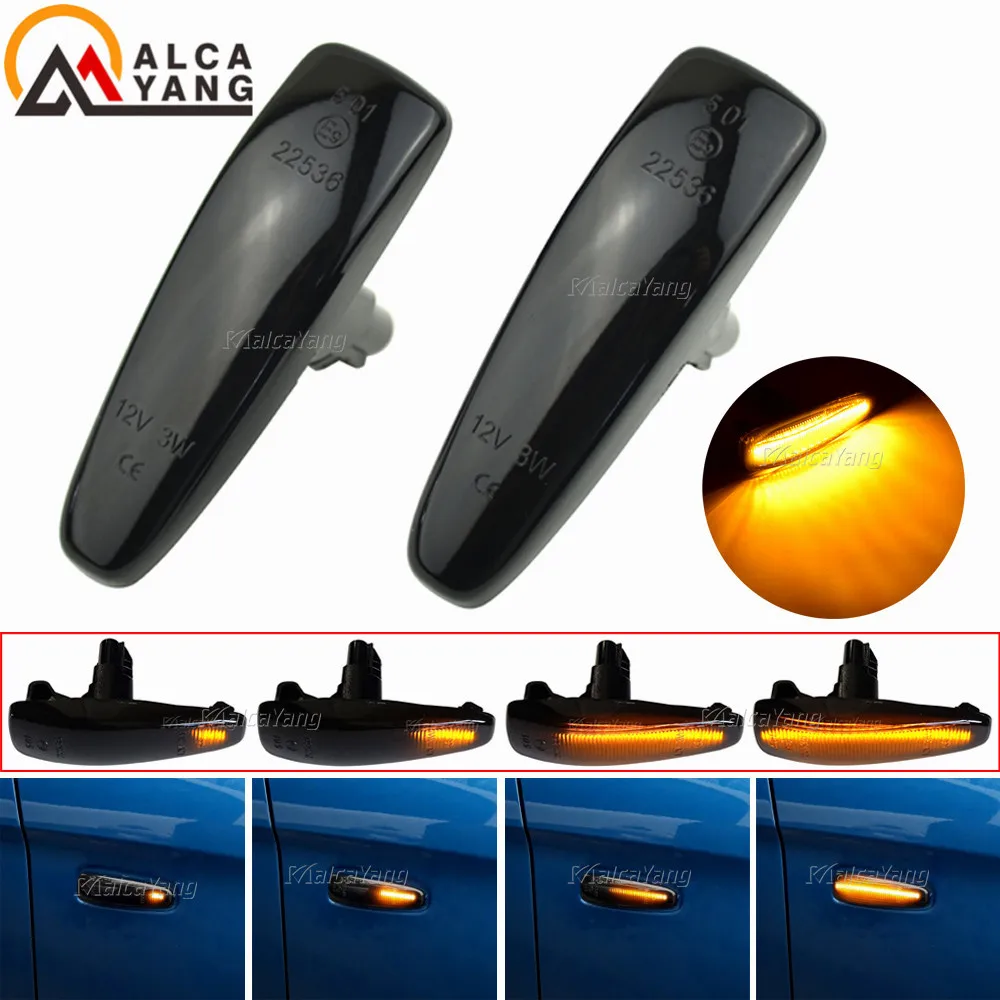 For Mitsubishi Lancer EVO X Outlander Sport Mirage 2014+ Dynamic LED Fender Side Marker Turn Signal Light Marker Lamp