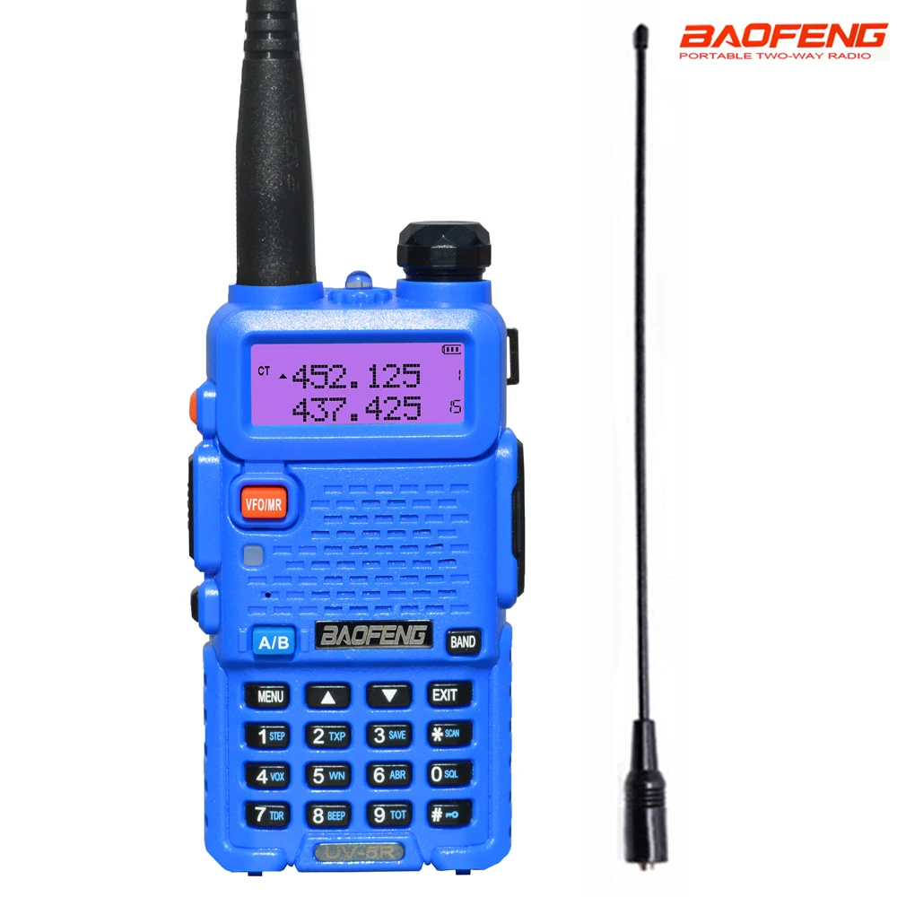 BaoFeng UV-5R Blue Color Walkie Talkie High Power Dual Band Long Range 128 CH 5W 8W Portable Handheld UV 5R Ham Two Way Radio