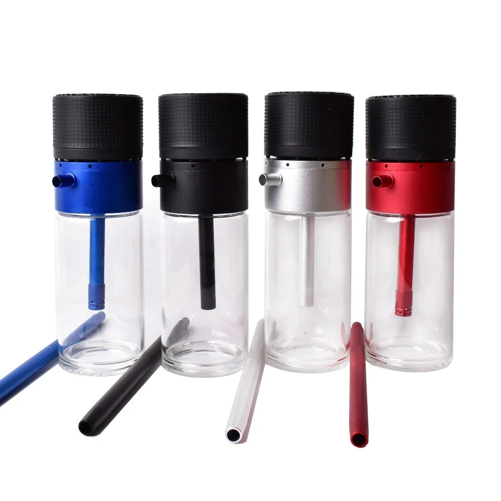 DONIRT جودة عالية أنابيب الشيشة التدخين الزجاج الشيشة مجموعة مع وعاء تشيتشا خرطوم المحمولة الدخان اكسسوارات هدايا للمنزل سيارة