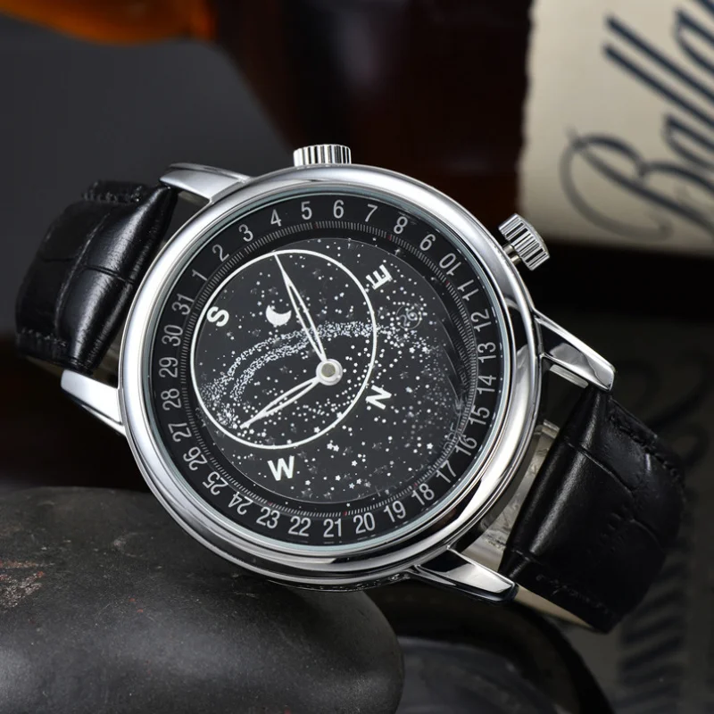 عرض عبر الحدود ساعة Aliexpress Pinduoduo للرجال عالية الجودة بحزام ثلاثي الدبابيس أوتوماتيكية HundredDHome