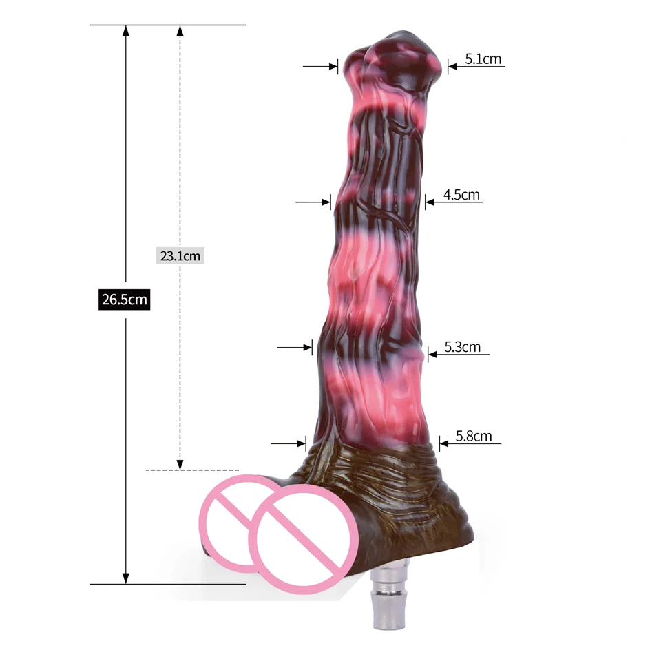 ROUGH BEAST Realistic Horse Dildo With Quick Plug Silicone Large Long Dildos for Sex Machine Masturbation Machine Attachments