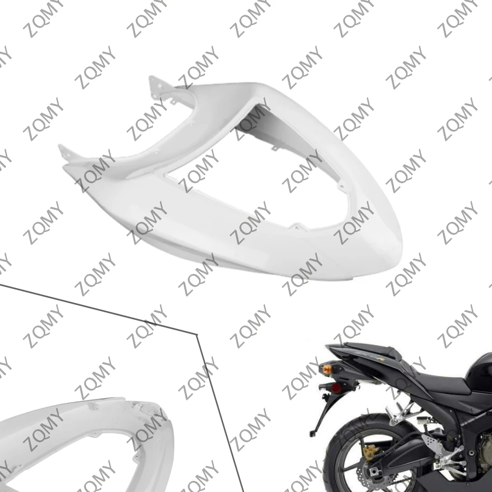 

ZX-6R Unpainted White Motorcycle Tail Rear Fairing Cover Part Bodykit For Kawasaki ZX6R 2005 2006 ABS Plastic