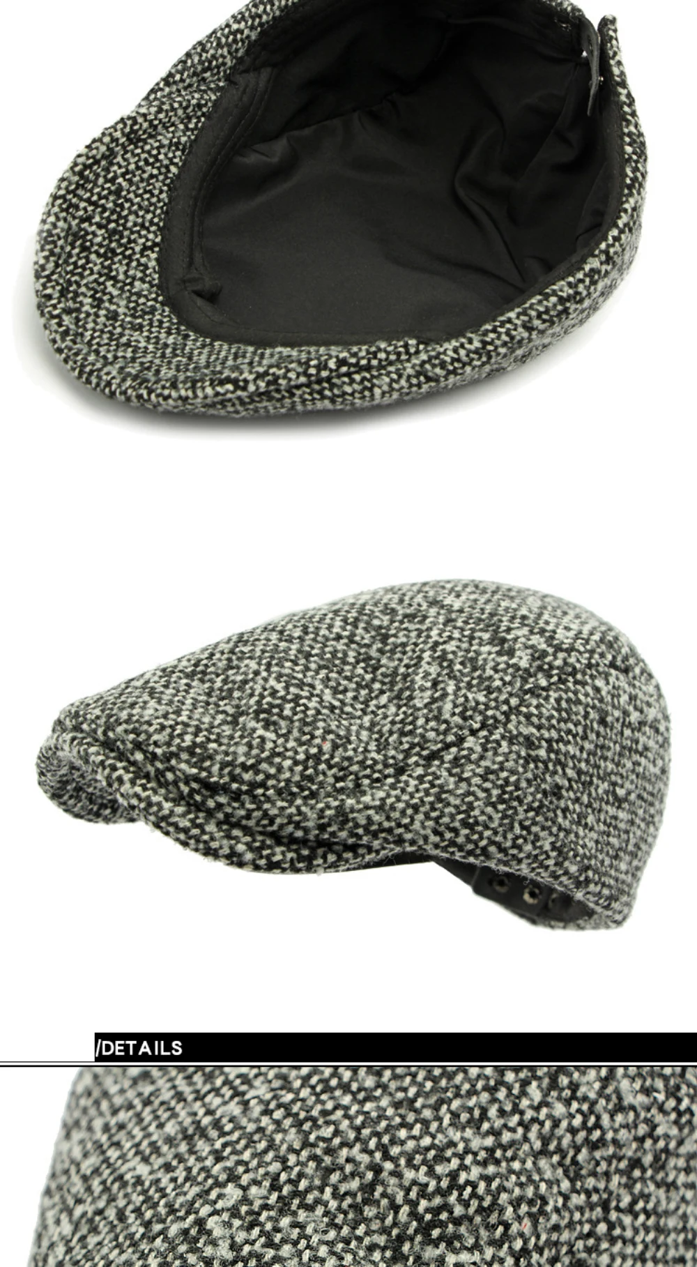 HT4571 Berets Frühling Herbst Winter Hut Kappe Männer Frauen Vintage Künstler Maler Baskenmütze Hut Gestrickte Ivy Flache Kappe Männlich Weiblich Baskenmütze Kappe – Detail 15