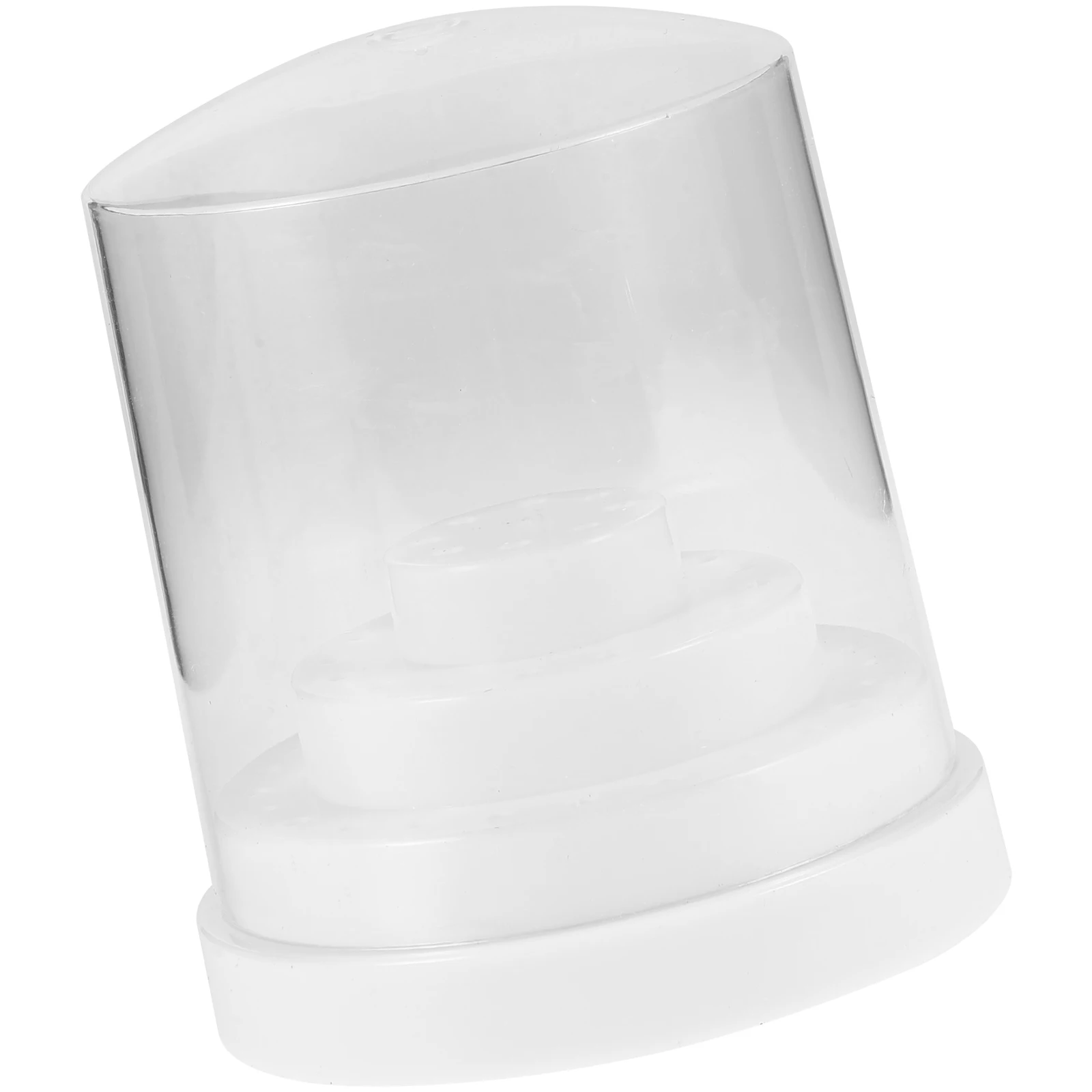 

Ящик для хранения сверл для ногтей, профессиональный пластиковый пылезащитный держатель для шлифовальных головок для ногтей, компактный органайзер для домашнего салона