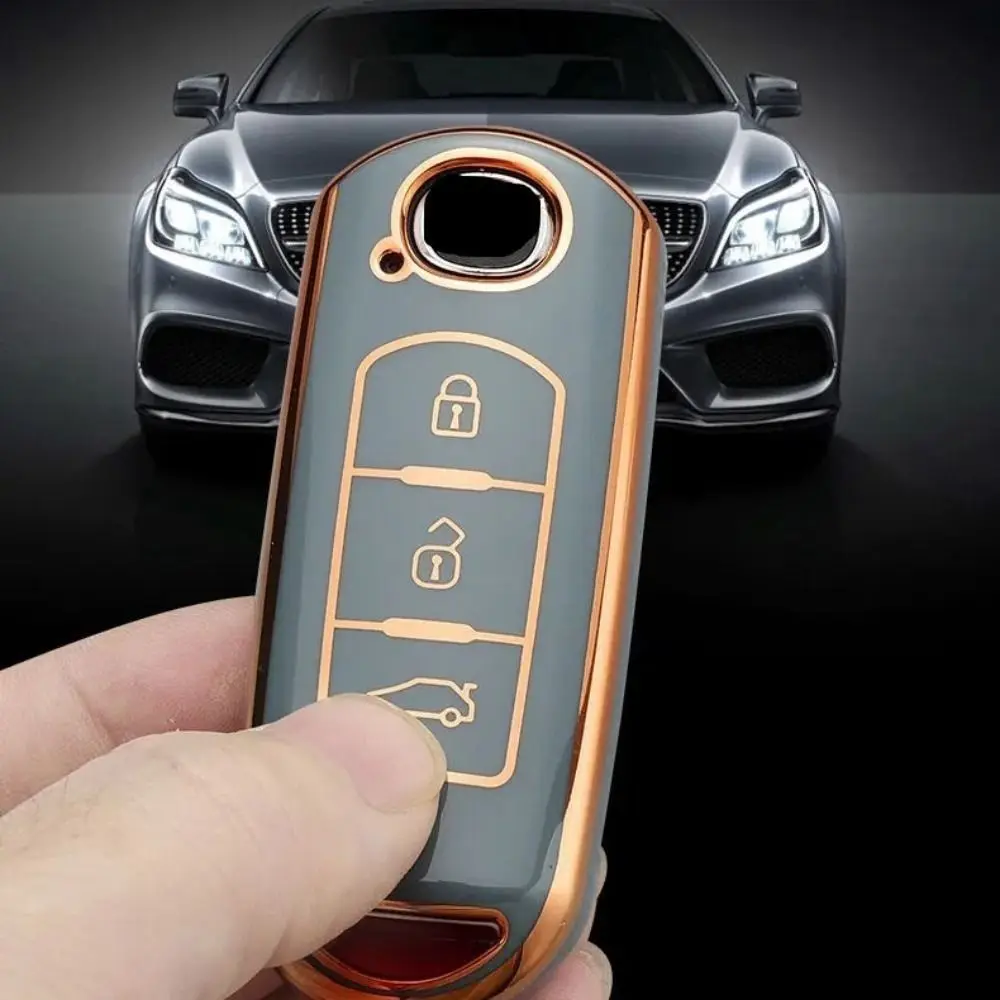 حافظة مفاتيح سيارة من تي بي يو لمازدا ، غطاء فوب ، حامي لمازدا 2 ، 3 ، 5 ، 6 ، BL ، BM ، GJ ، Atenza ، Axela ، Demio ، CX-3 ، CX3 ، CX-5 ، CX5 ، CX7 ، CX-9 ، CX8 ، والأزياء