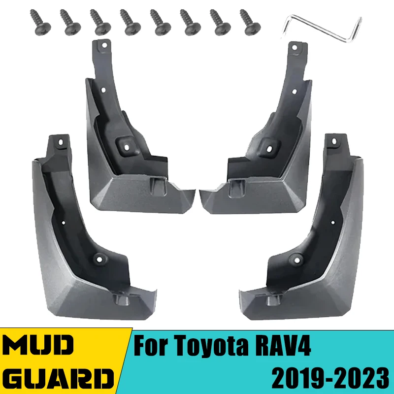 

4 PCS Car Mudguard Mud Flaps For Toyota RAV4 XA50 Suzuki Across 2019-2023 ABS Auto Splash Flap Guard Rear Fender Accessories