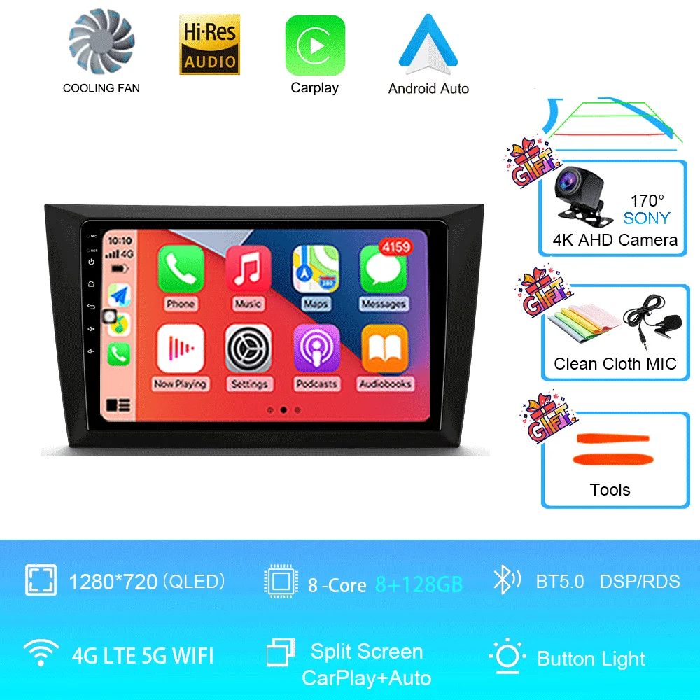 Android 16 autoradio voor Volkswagen VW Golf 6 MK6 GTI 2008-2016 draadloze Carplay autoradio multimediasysteem 4G DSP 2 Din