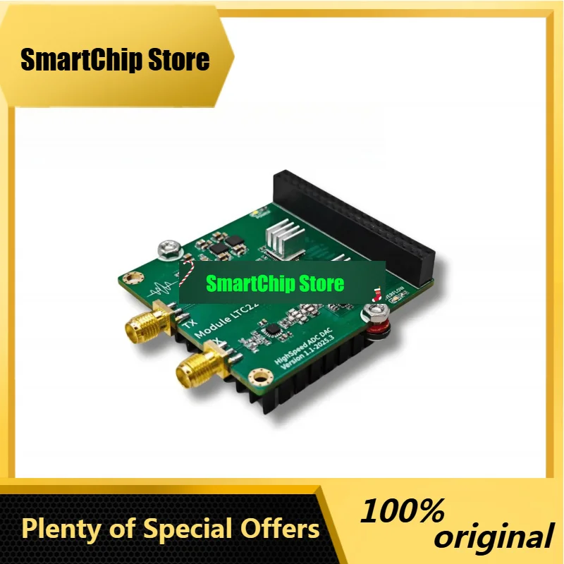 SmCpLTC2208 MAX5885 High Speed ADC DAC Module Arbitrary Waveform Collect Generate Board