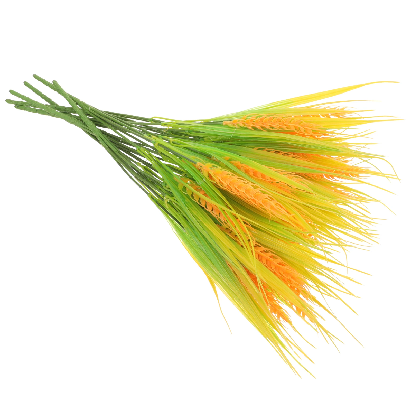 6 قطعة أذن القمح البلاستيكية الحرفية الاصطناعية ديكور طبيعي سيقان القمح للمنزل الجدول مكتب غرفة ديكور ترتيب الخريف #6