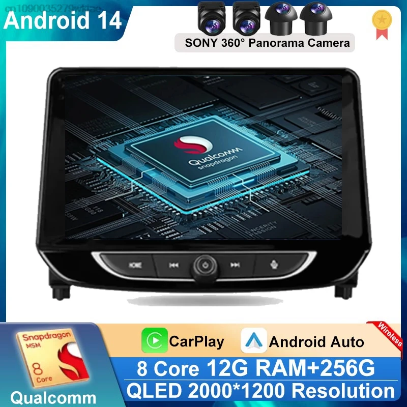 Android 14 For Chevrolet Tracker 4 2019 2021 2022 2023 Multimedia Car Player Auto Radio Navigation GPS Stereo No 2din DVD BT