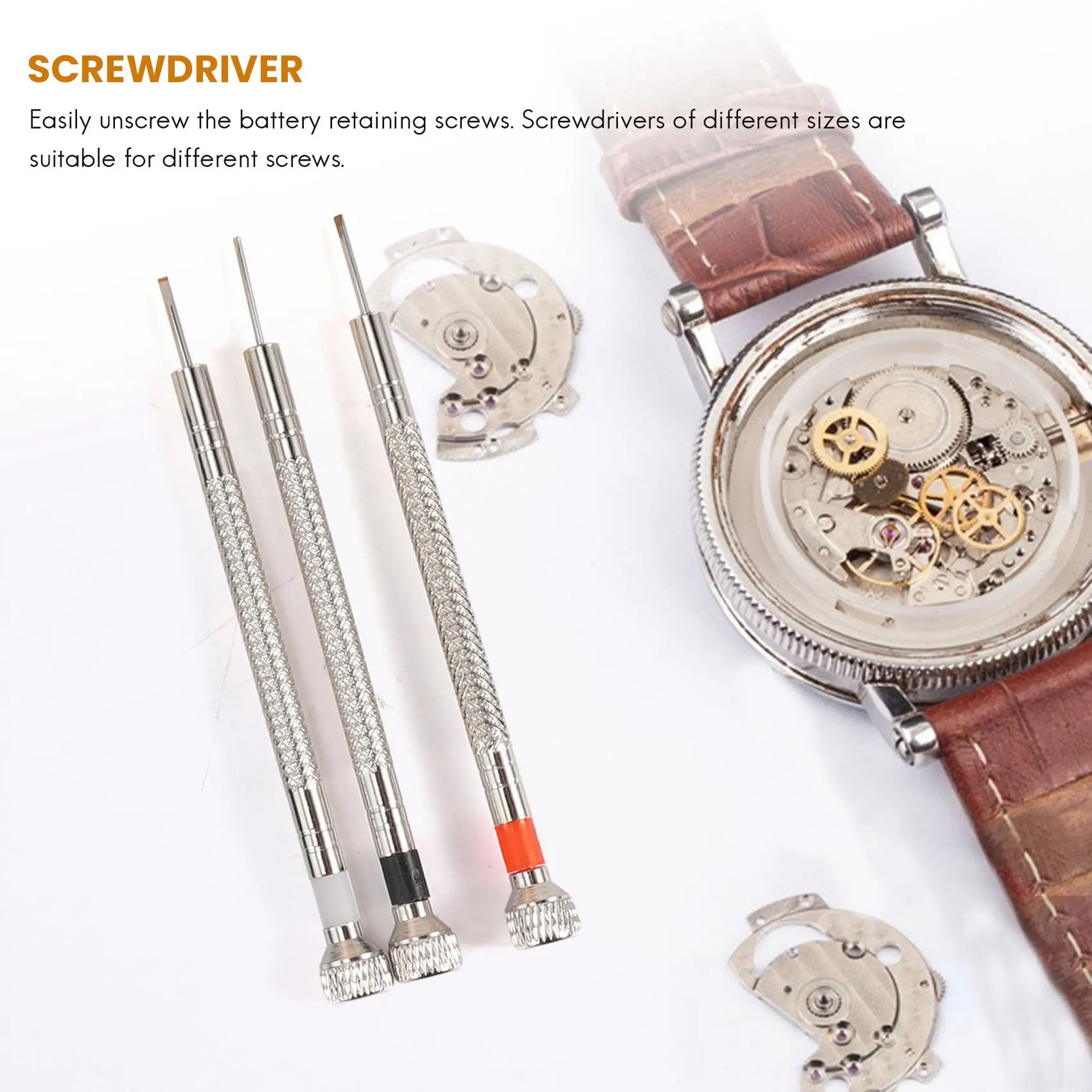 A32HOT-Watch Battery Replacement Tool Kit For Watch Back Remover And Opener