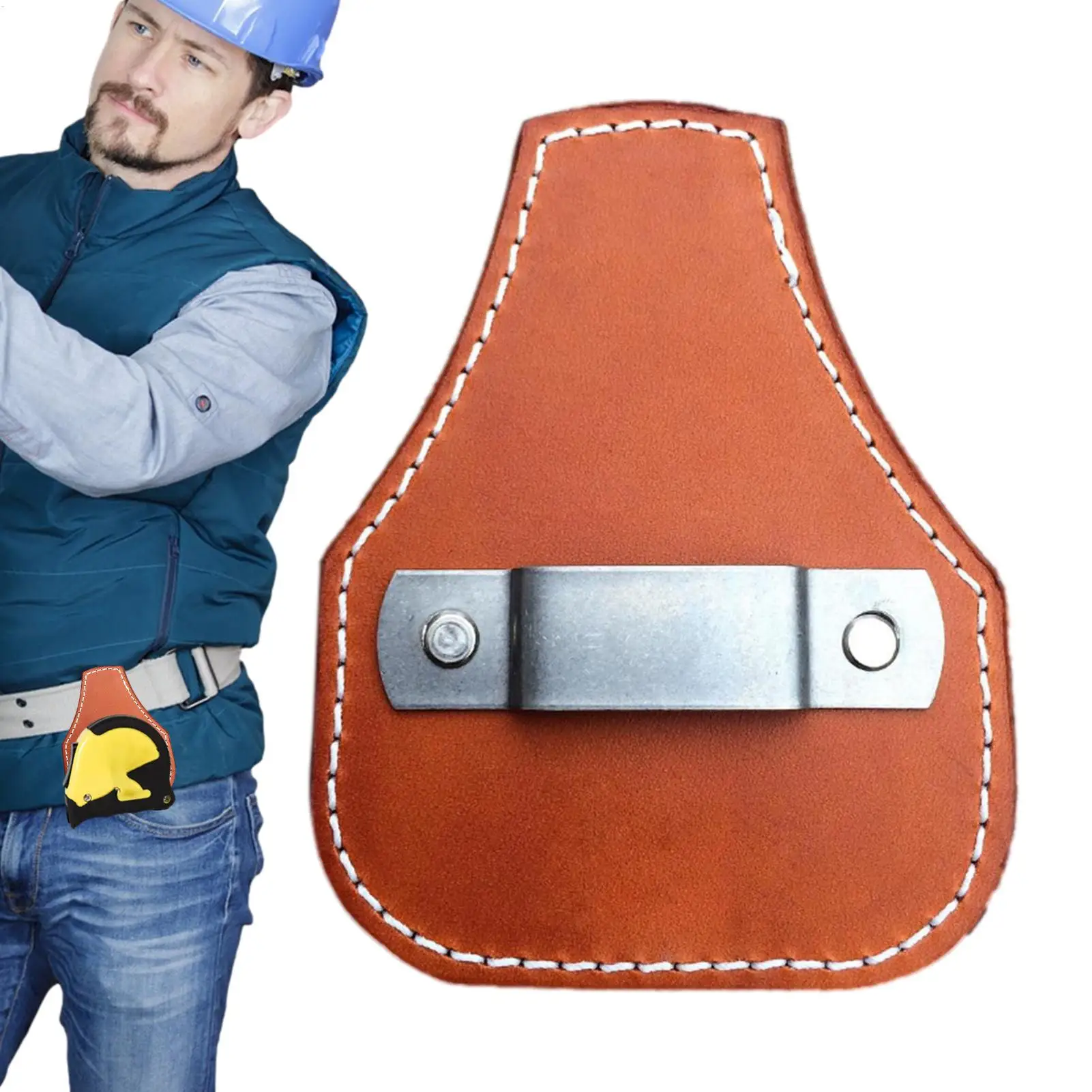 Tape Measure Holder Tool Belt Holster Tape Measure Clips Universal Tool Accessories for Plumber & Electrician Fits Standard Tape