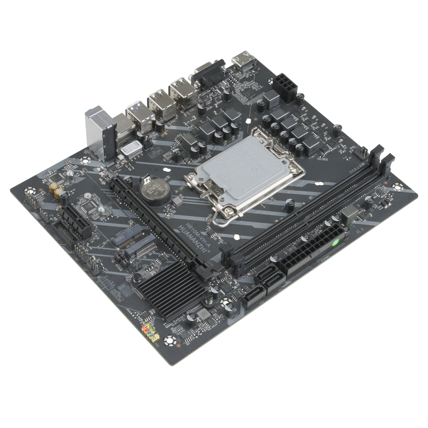 HUANANZHI H610M VH A M-ATX DDR4 マザーボード サポート 12 13 14 世代 (インテル LGA 1700 CPU 12100F 12400F 12490F 12600F 12700F 13600F)