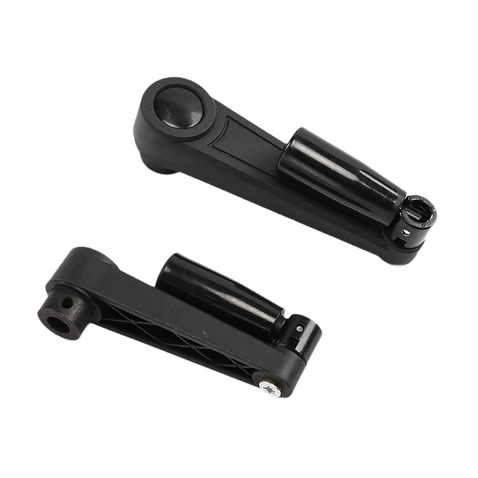 2 Pieces Nylon Crank Handle Smooth Knob Handwheel for Milling Lathe Machine
