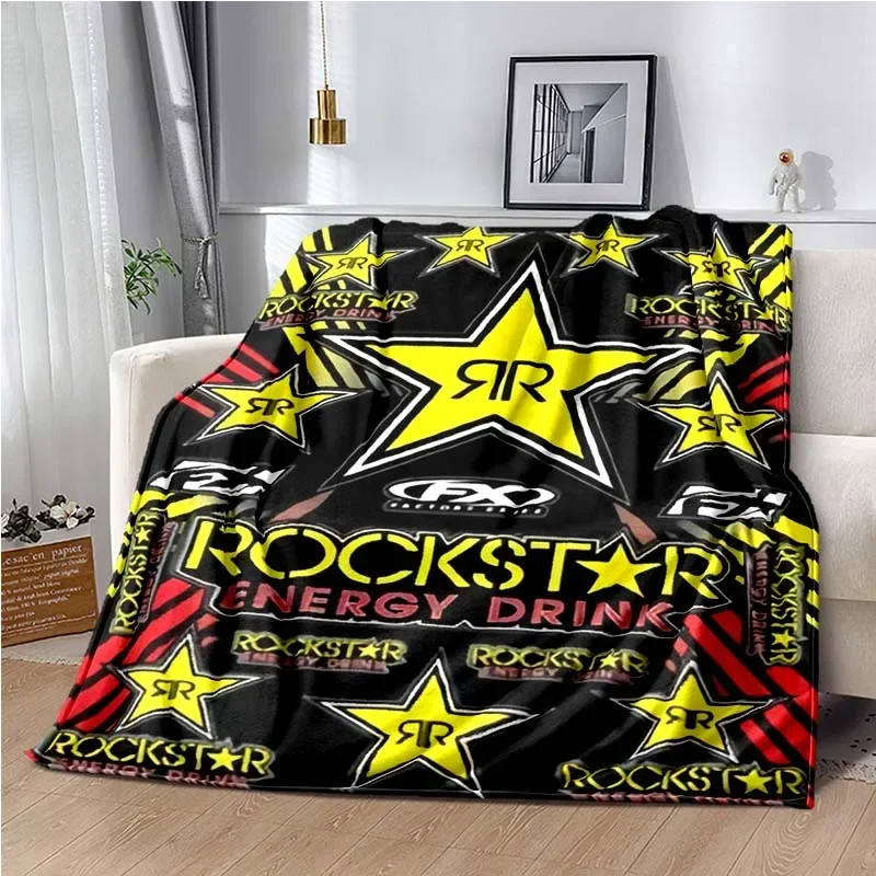 Rockstar Energy Drink Blanket,sport Throw Blankets,Sofa Bde Car Living Room Bedroom Blankets,Decke,frazad,coperta