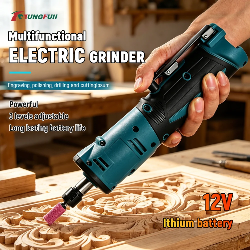 tungfull-brushless-cordless-rotary-tool-with-charger-3-4-speed-mini-electric-grinder-machine-multifunctional-polishing-tools