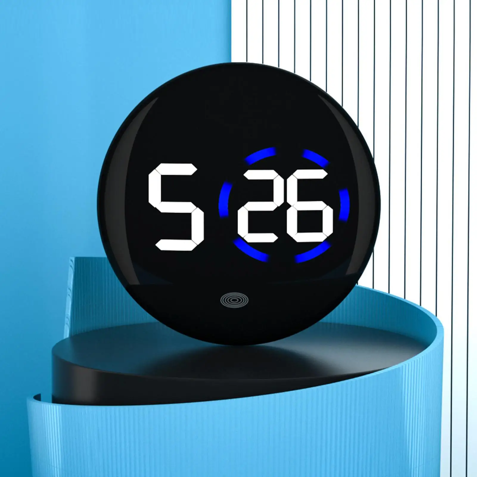 Stick on Clock LED Digital Kitchen Timer Multi-purpose Waterproof Stick on Automotive Clock Timer Truck Dashboard Air Vent Truck