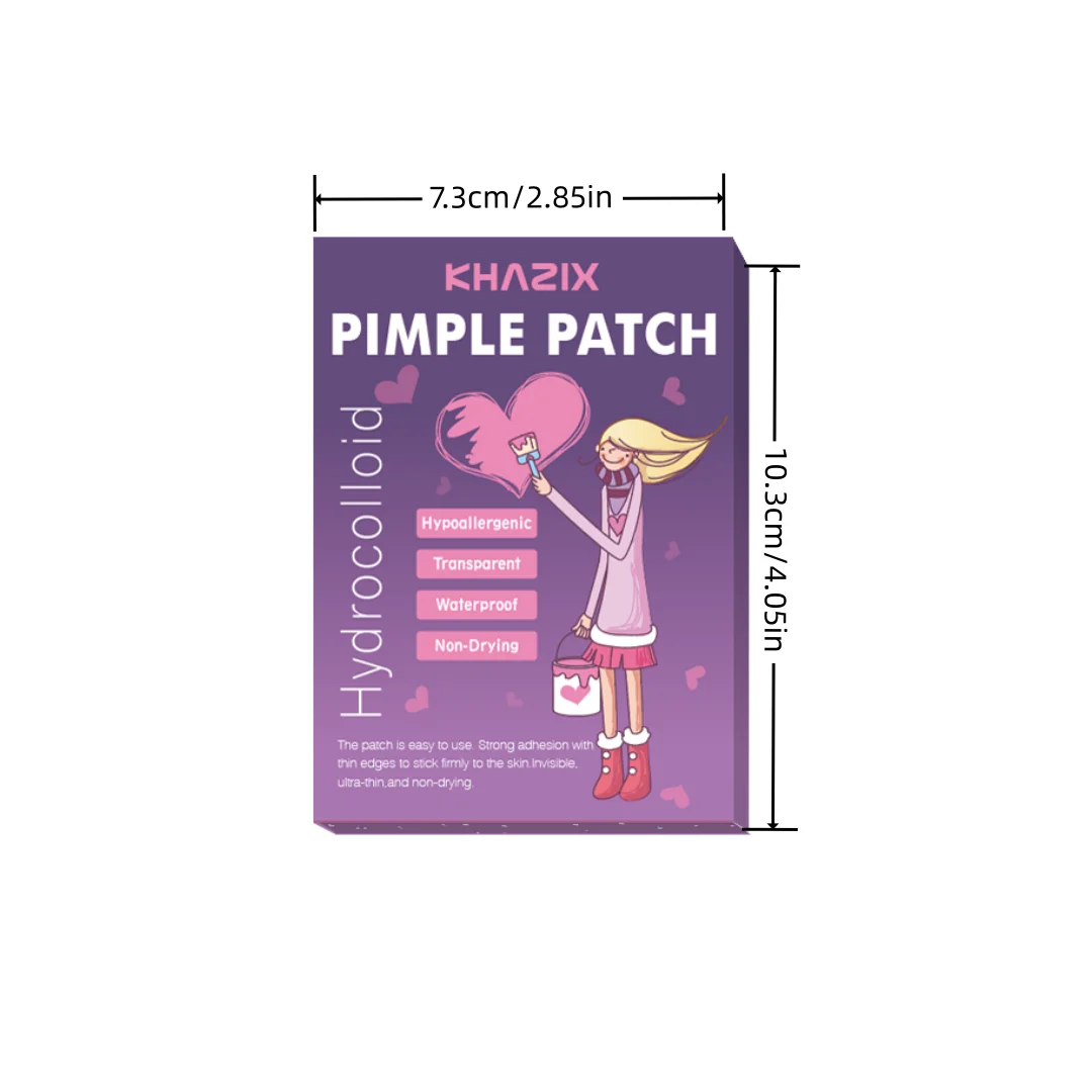 240PCS heart-shaped acne patches, spot covering liquid, fast and effective, gentle, waterproof, odorless