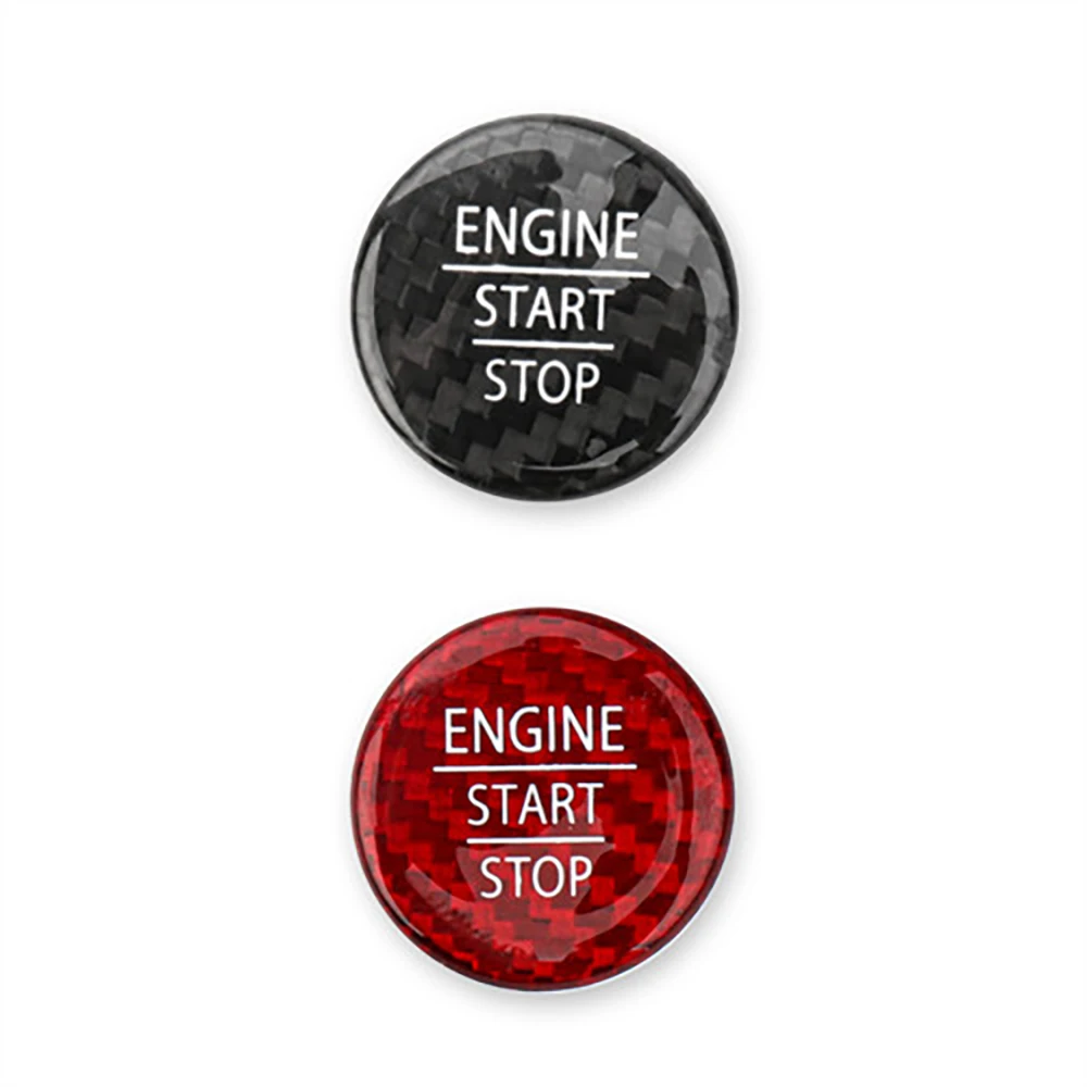 

Real Carbon Fiber One-Key Start Engine Button Cover Trim For Kia Stinger 2018-2023 Car Accessories