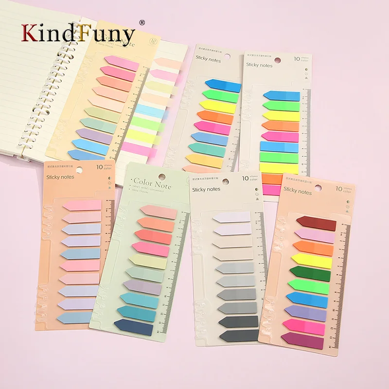 KindFuny 1400 Sheets Stationery Bookmark Planner Stickers Self Adhesive Loose-leaf Memo Pad Page Markers Paper Posted It