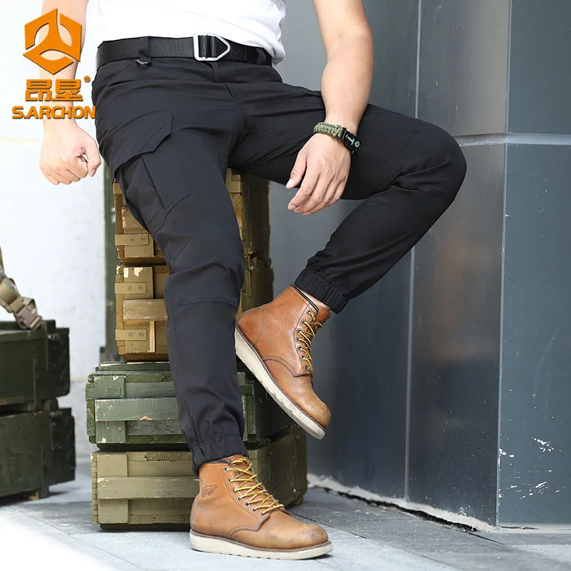 IX2 Military Tactical Pants Men SWAT Combat Army Pants Casual Men Hiking Pants Outdoor Hunting Cargo Casual Pants