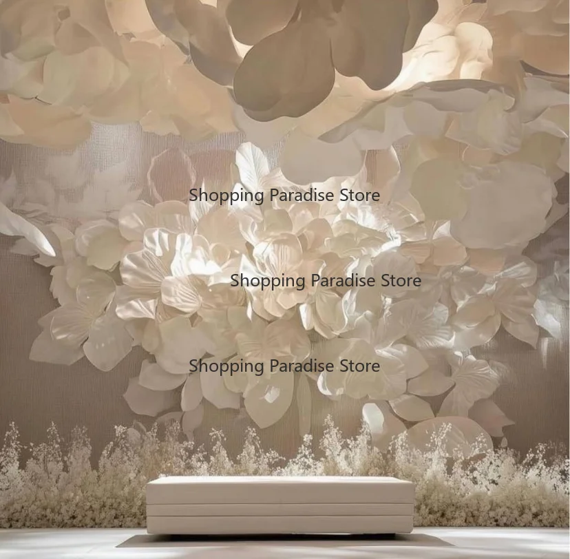 Hanging Decoration Tall Artificial Giant Paper Flowers for Jewelry Store Wedding Event Display Decorative Flowers