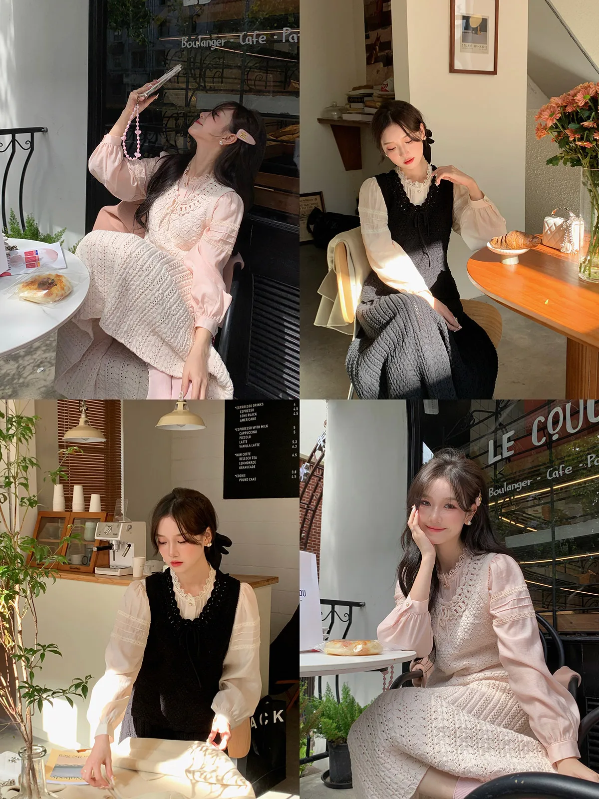 

DbyDoi Knitted Sweater Vest Women's Sle Layering Faux Fur Outerwear Lazy Faion round Ne Cotton Blend Spring Autumn Winter