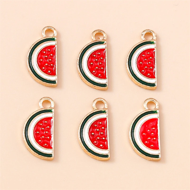 20 Stück Niedliche Gemischte Frucht-Anhänger Emaille Erdbeer-Trauben-Kirsch-Charms für Schmuckherstellung Halsketten Ohrringe DIY Basteln Geschenk – Detail 36