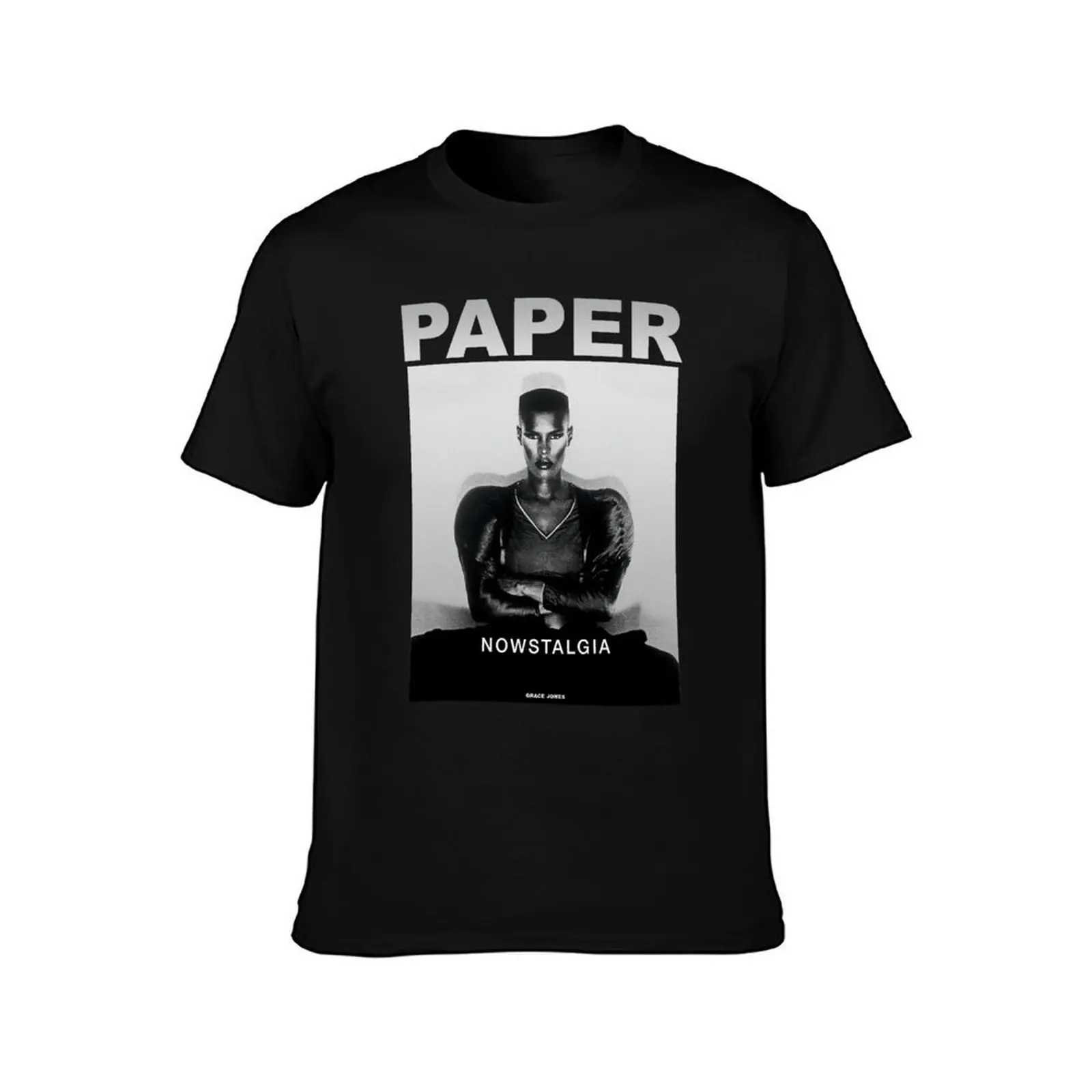 Grace Jones Nowstalgia T-Shirt, Summer Casual Cotton Tee, Oversized Streetwear Tops, Vintage Graphic Print, Unisex Men Women