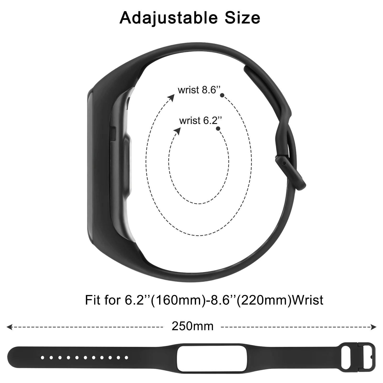 4Pcs/lot Soft Silicone Watch Band For Samsung Galaxy Fit 2 Strap Bracelet For Samsung Galaxy Fit 2 Correa Wristband Replacement