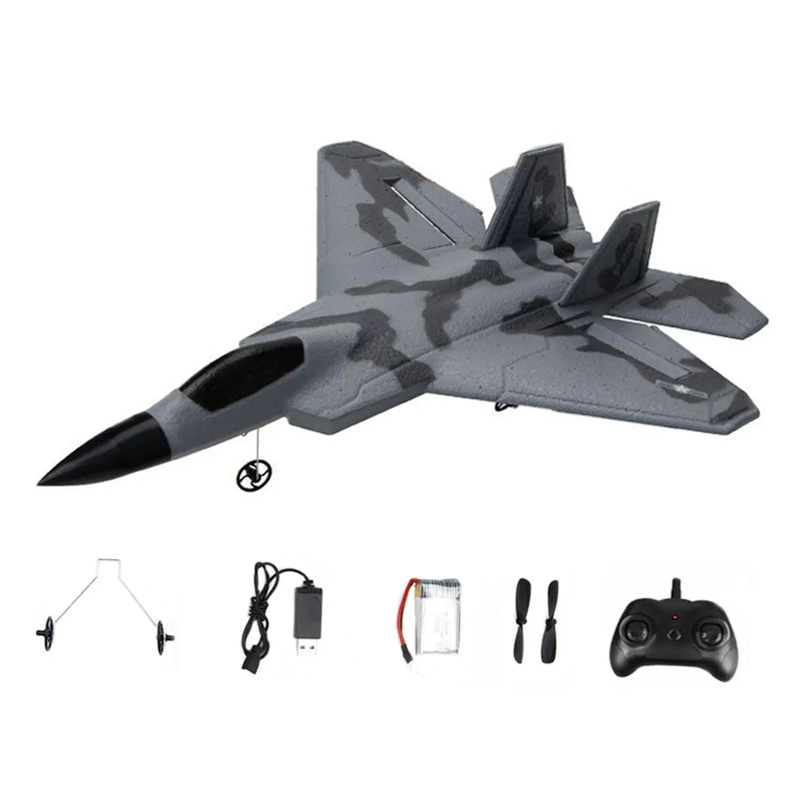 

Двухканальный радиоуправляемый самолет-истребитель FX622 .4G с фиксированным крылом