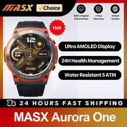 [Światowa premiera 2024] MASX Aurora one Smart Watch 1.43 ''wyświetlacz AMOLED telefon hi-fi wywołuje wytrzymałość wojskową dla mężczyzn