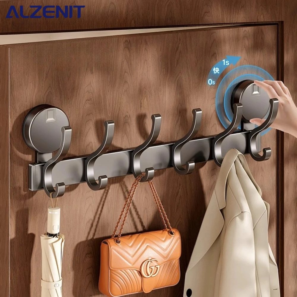 

Дверной крючок на присоске, бесшовный настенный задний крючок для кухни и туалета, бытовая дверная вешалка, аксессуары для ванной комнаты