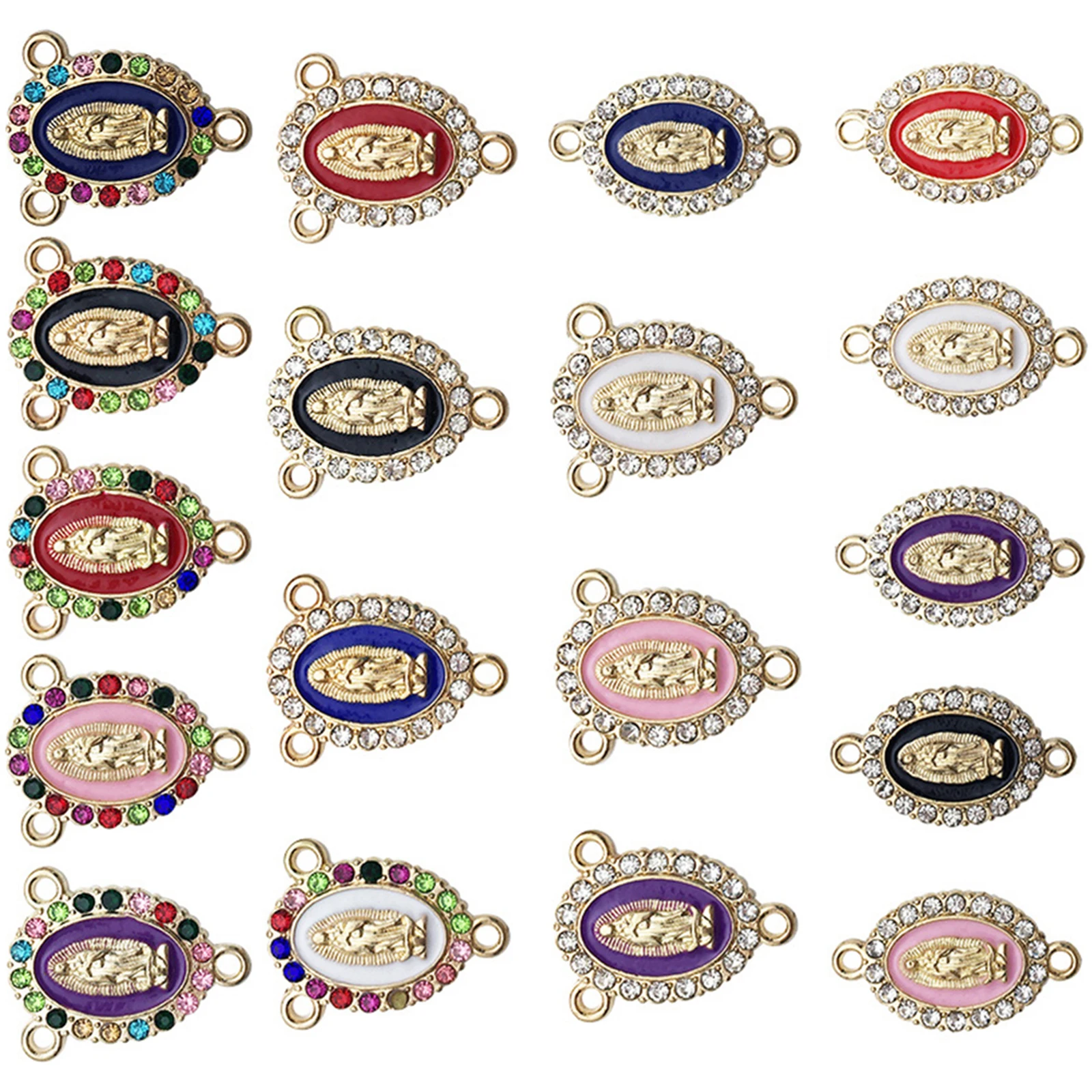 

Creative Bracelet Earrings Jewelry Pendant Mini Charms Zinc Alloy for Making Necklace DIY Virgin Mary Crafts Accessories