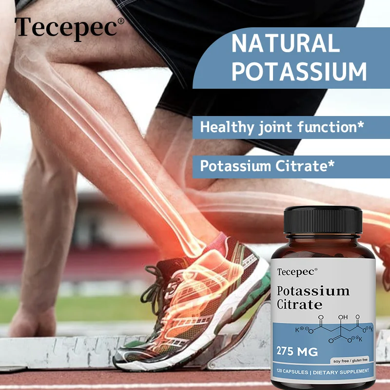 โพแทสเซียมซิเตรต 275 มก. สําหรับหัวใจและหลอดเลือด, ไต, สุขภาพเส้นประสาทที่มีแร่ธาตุที่จําเป็น