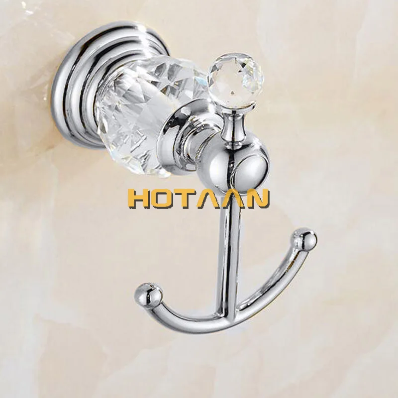 Luxury Crystal Silver Bathroom Accessories Set Chrome Polished Brass Bath Hardware Set Wall Mounted Bathroom Products Banheiro