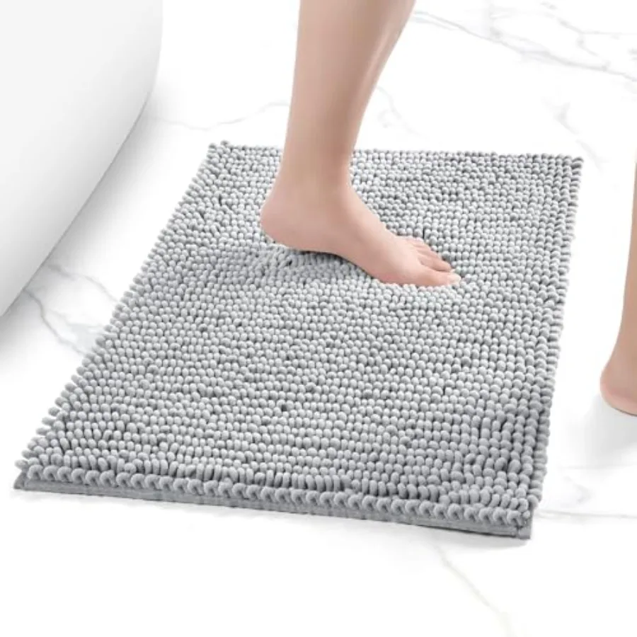 

Thick Soft Absorbent Bath Rugs Hot Melt Rubber Backing Bathroom Mat Machine Washable Plush Bathroom Floor Mat Bath Rugs Set for