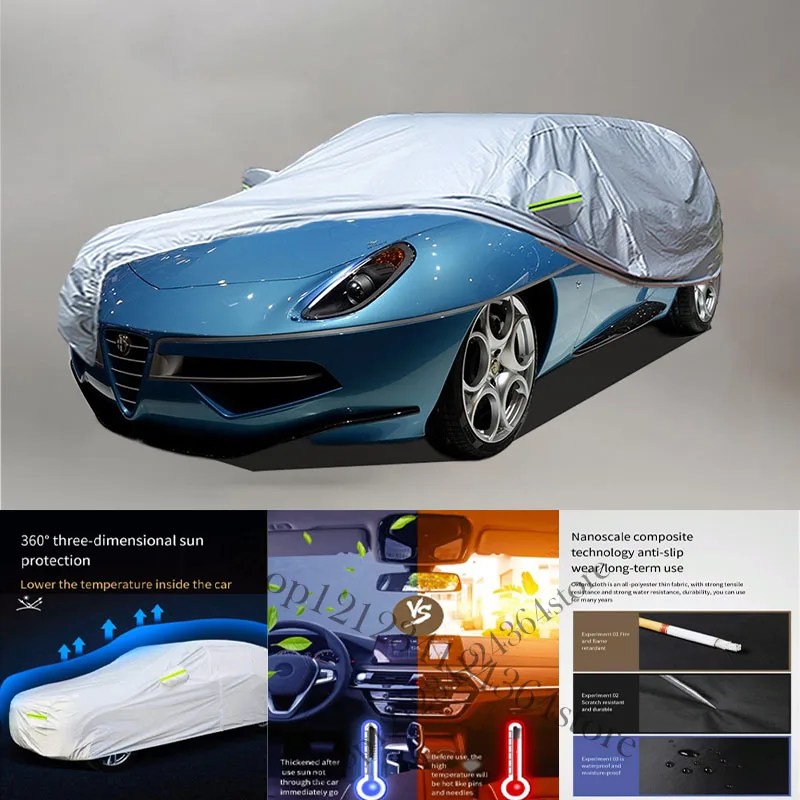 For Alfa romeo Disco Volante Fit Outdoor Protection Full Car Covers Snow Cover Sunshade Waterproof Dustproof Exterior Car cover