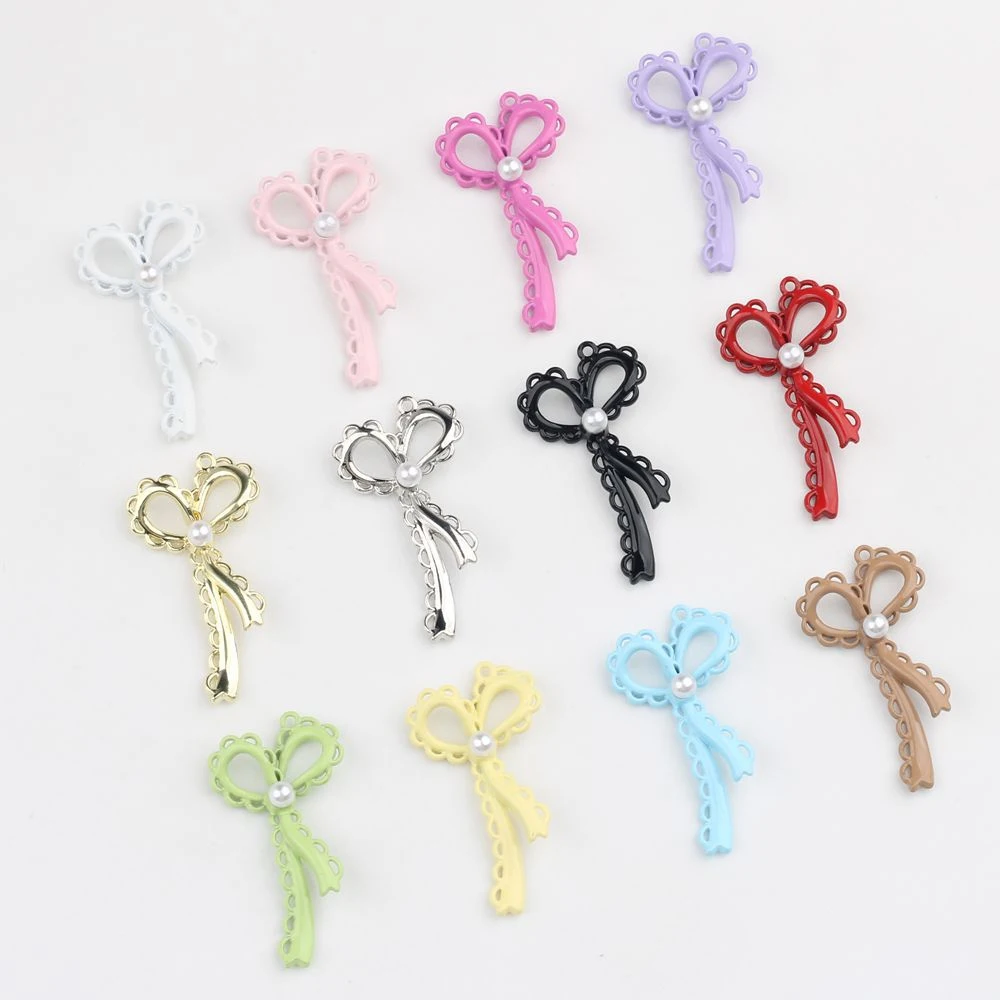 

10pcs Simple Fashion Cute Bow Charms Pendant Jewelry Making Accessories Handmade DIY Bracelet Earrings Necklace Ornament Craft