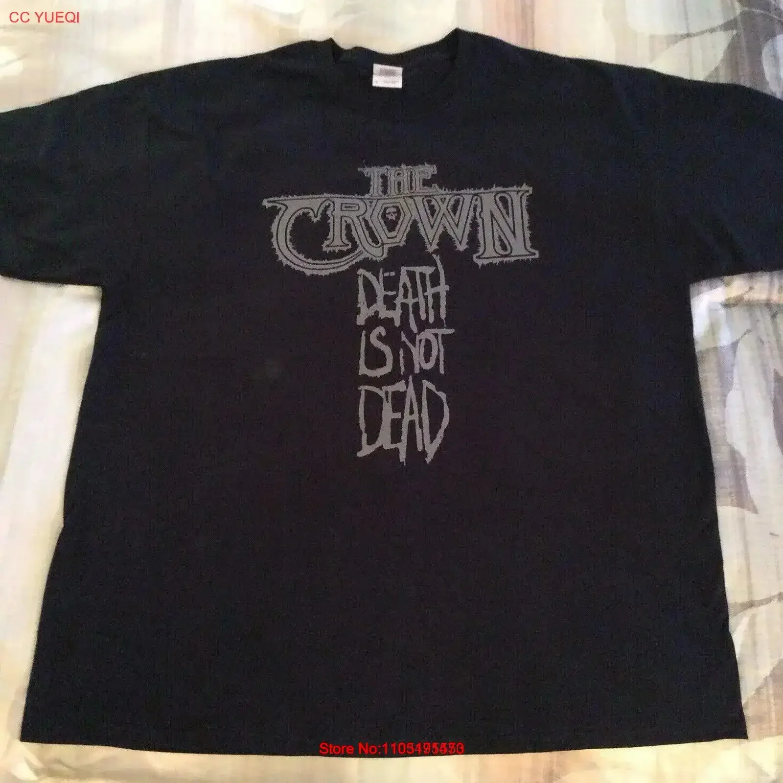 THE CROWN Dead Is T Shirt XL Chasm Inquisition Urgehal Urfaust Empyrium vintage Washed Slightly designer clothes Versatile