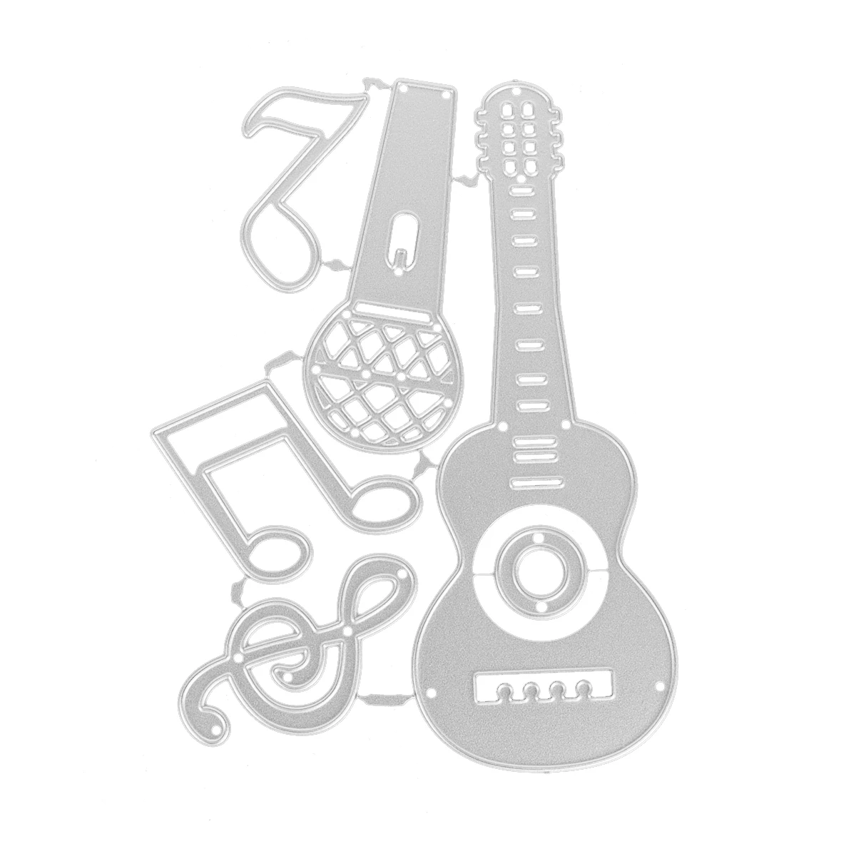 Music Guitar Cat and Dog Star Metal Cutting Dies For Scrapbook Paper Craft Decoration  Album Stencils DIY