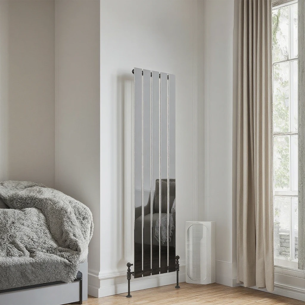 SUN-R12W Vertical Designer Flat Panel Column Radiator Bathroom Heater