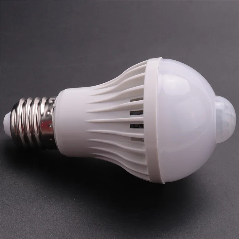 

A47U 5X E27 Led Bulb Light Motion Sensor Light LED PIR Motion Sensor Lamp Globe Bulb Light Lamp, 5W