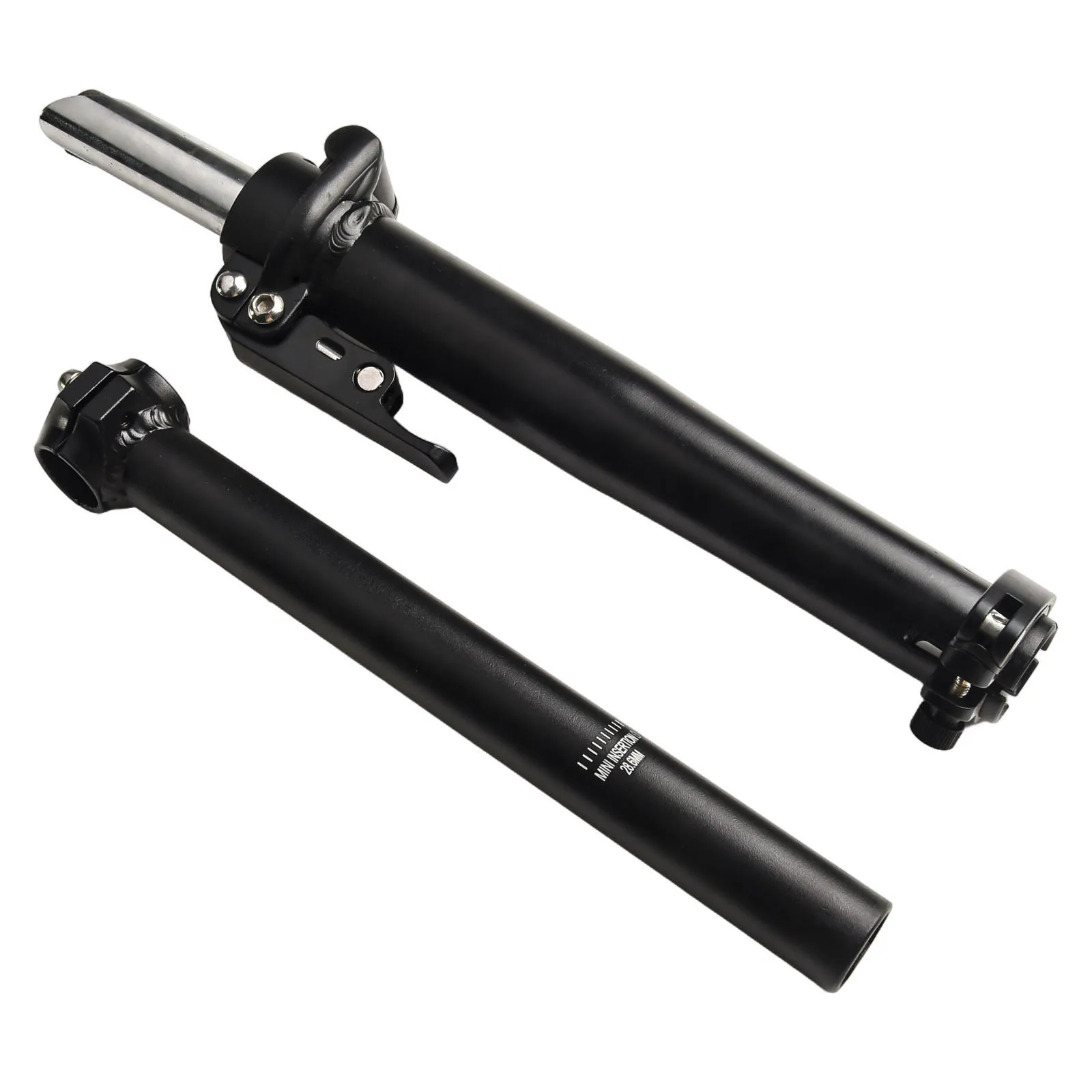 Folding Bike Stem Adjustable Telescopic Handle Stem 25.4mm For Electric Folding Bicycle Aluminum With Tooth Bicycle Accessories