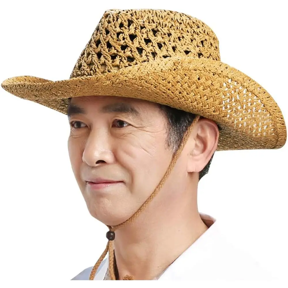 

Women's Cowboy-Style Summer Sun Hats with Wide Brim for Beach and Travel