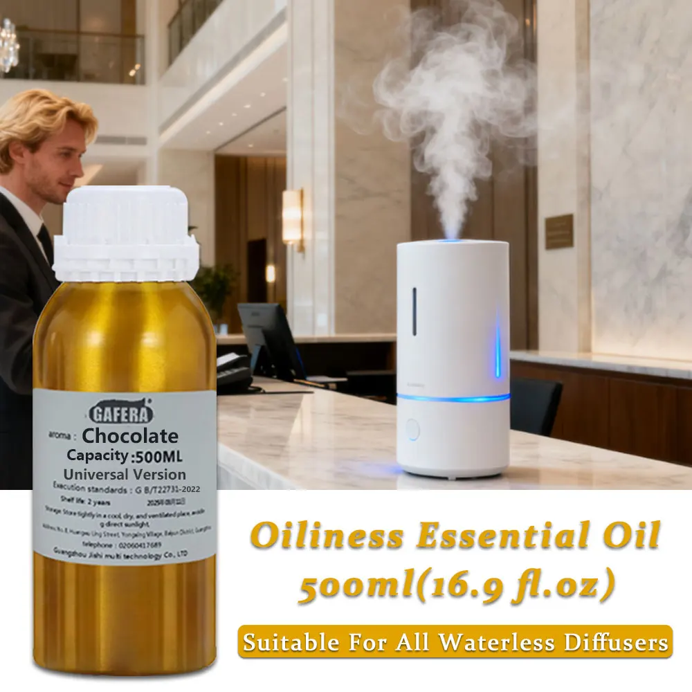 GAFERA 500ml (16.9 fl.oz) Flax/Chamomile Essential Oils - For All Waterless Diffuser, Aroma Diffuser Replenish Aromatherapy Oil