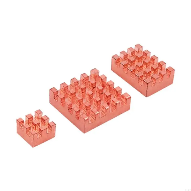 

D5BB Copper Radiator Heat Sink Pad For RV2 Corrosion Resistant Superior Heat Conductivity 3PCS