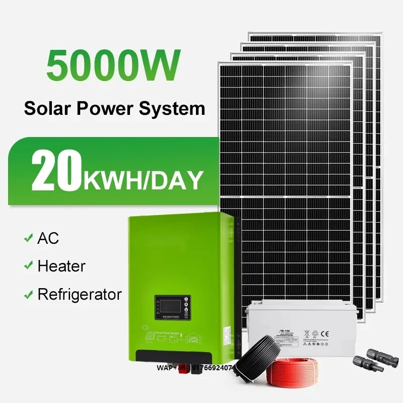 Solar Battery House System 5kw 5kva System Off-grid Solar 5kw Solar Power System for Home